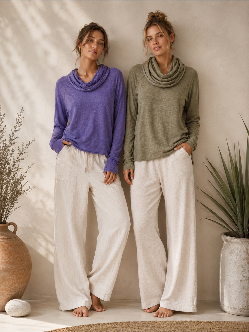 FREE PEOPLE BEACH Women's One Body Cocoon Cowl Neck Pullover Knit Size M/L